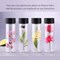 24 Pcs Clear Plastic Bottles Empty Sensory Bottles with Caps (Black Lid)